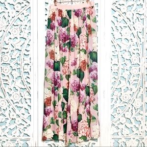 Show Me Your MuMu Floral Maxi Skirt - Pink and Green